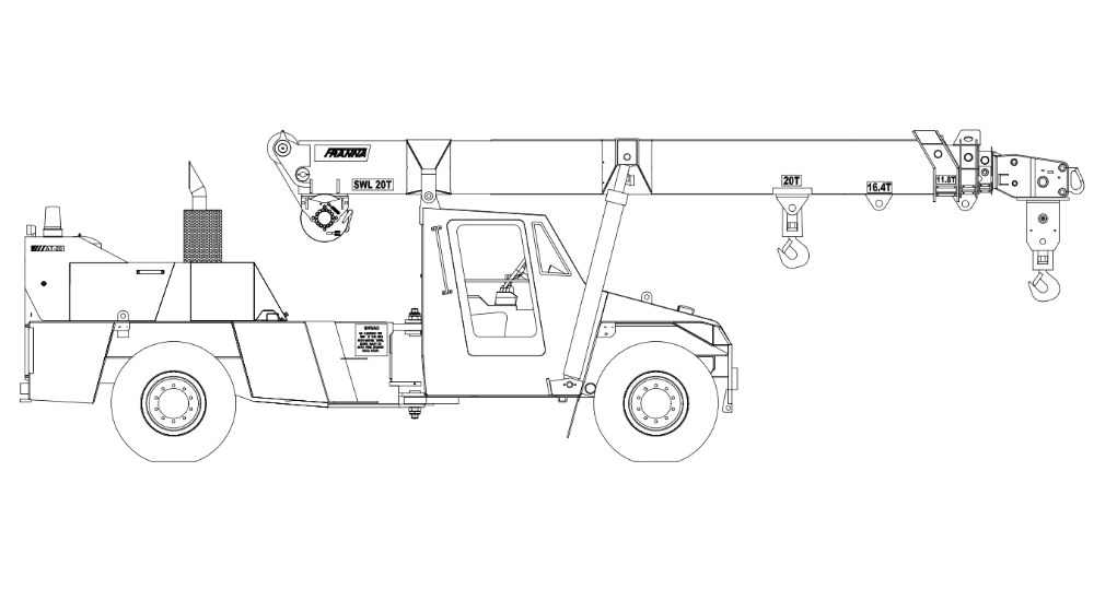 Kevex Kranes AT20 crane hire perth